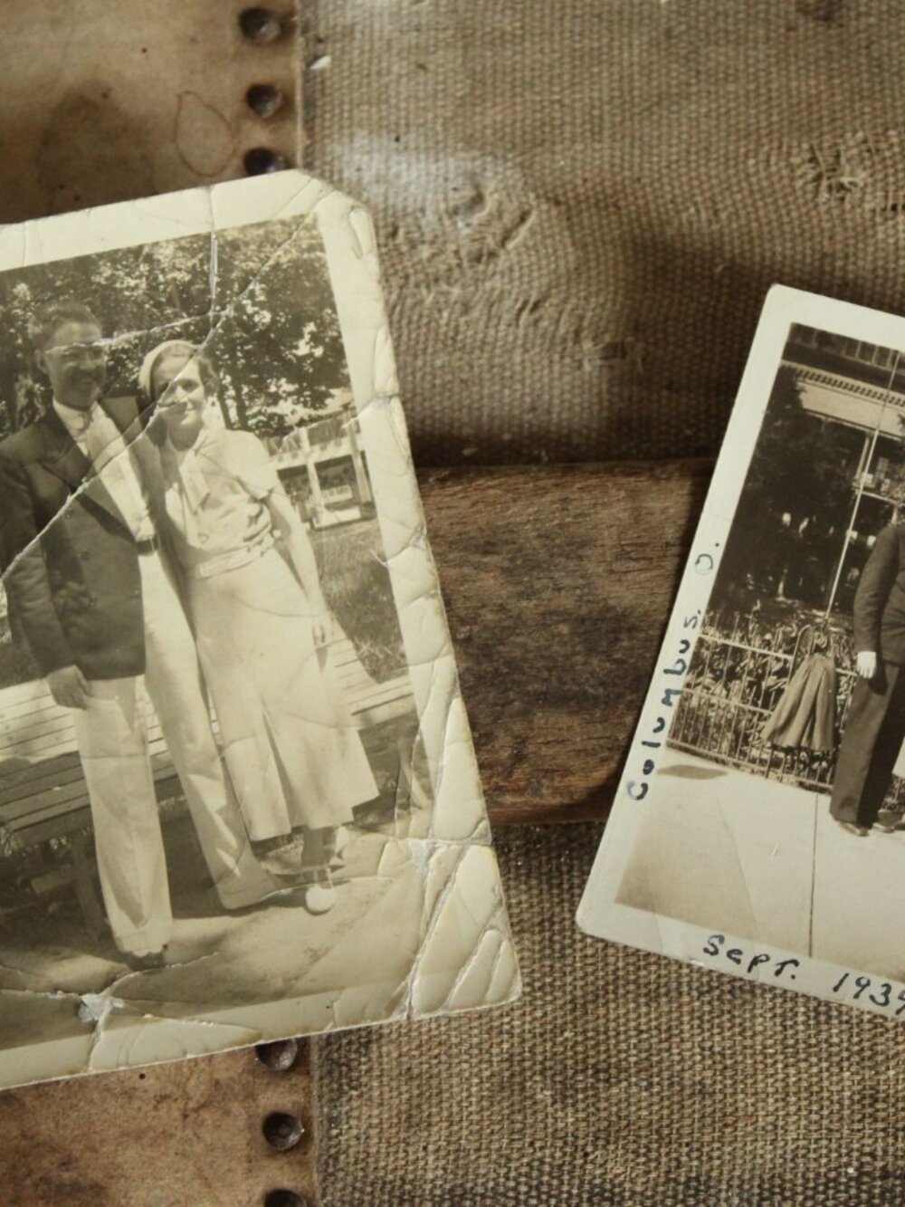 Vintage 1930s Photographs,  Man And Woman Snapshots, Antique Black And White